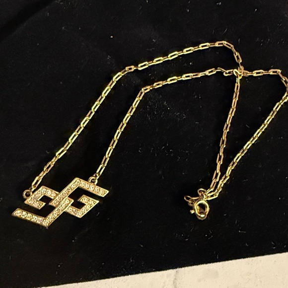 Givenchy Gold plated Necklace with Geometric Pendant - Picture 4 of 4
